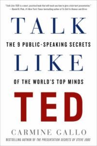 Talk like TED book by Carmine Gallo