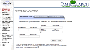 FamilySearch Celebrates 20 Years Online