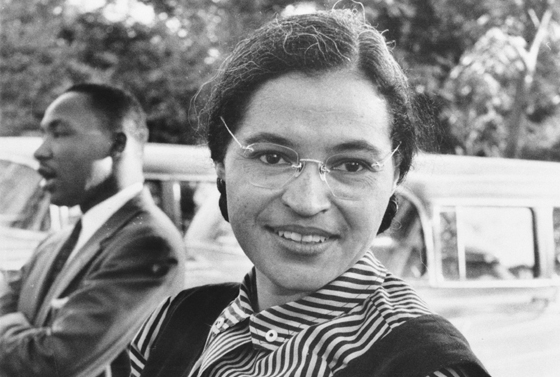 Rosa Parks and Martin Luther King, Jr.