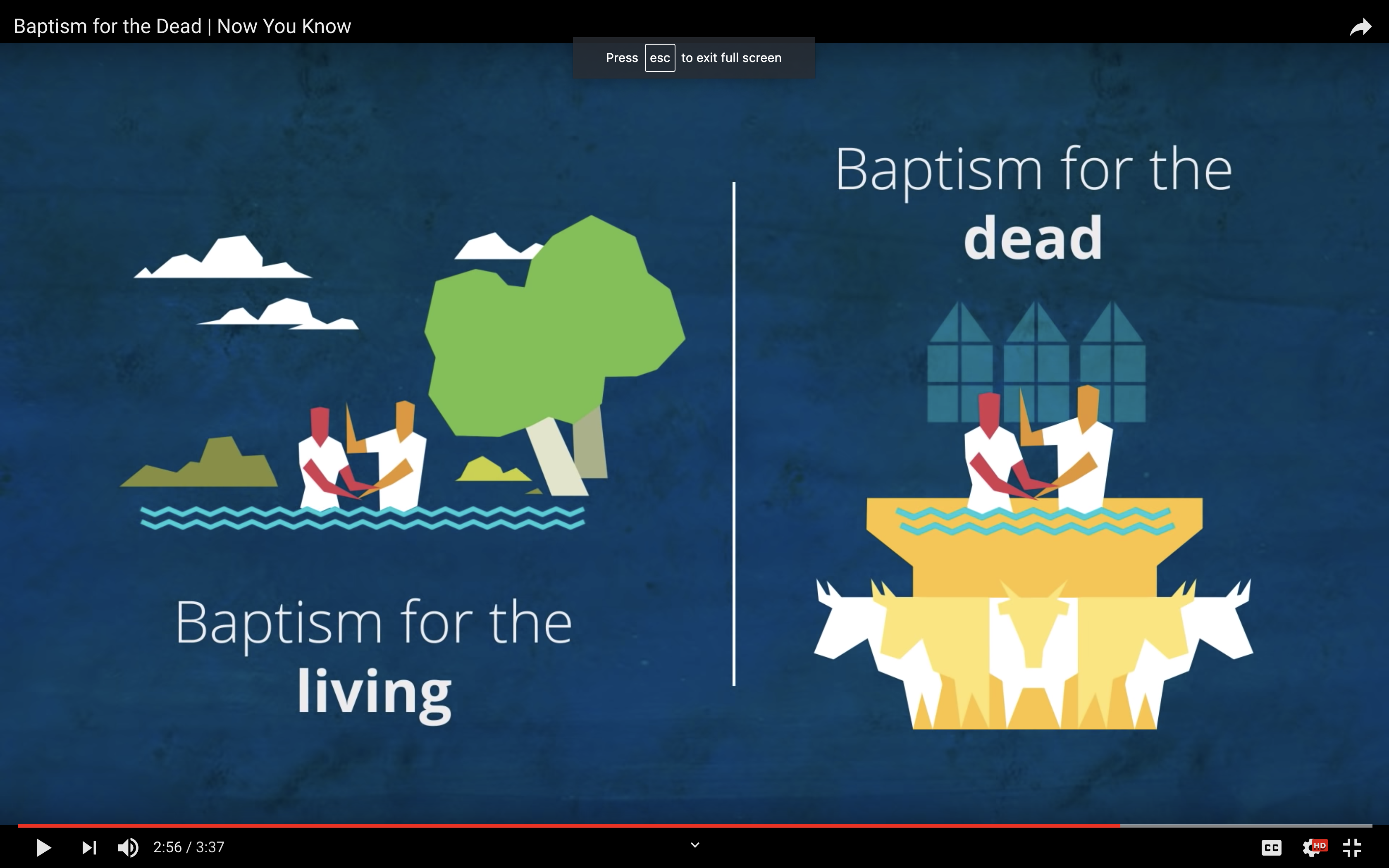 Baptism for the Living and Baptism for the Dead