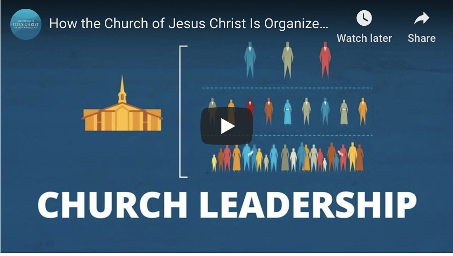 How the Church of Jesus Christ of Latterday Saints Is Organized