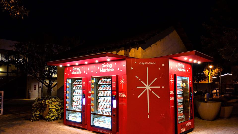 #LightTheWorld Giving Machines Will Be Available in 10 Locations During Christmas Season