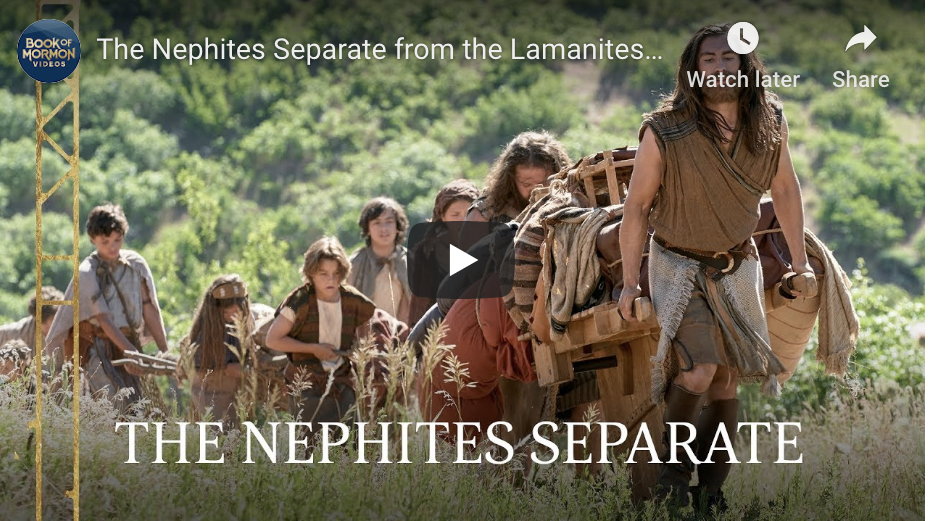 Book of Mormon Videos (#9): The Nephites Separate from the Lamanites, 2 Nephi 5