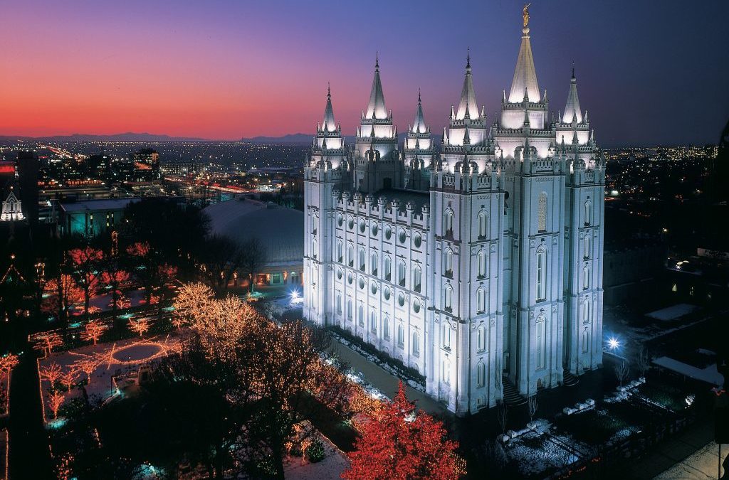Christmas Lights Shine Bright on Temple Square