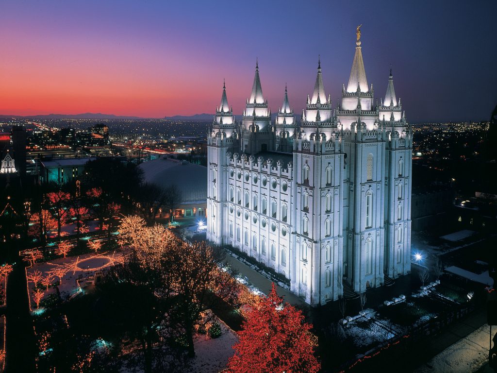 Christmas Lights Shine Bright on Temple Square