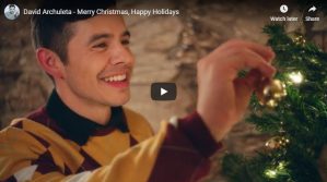 Videos: David Archuleta – Merry Christmas, Happy Holidays (and More)
