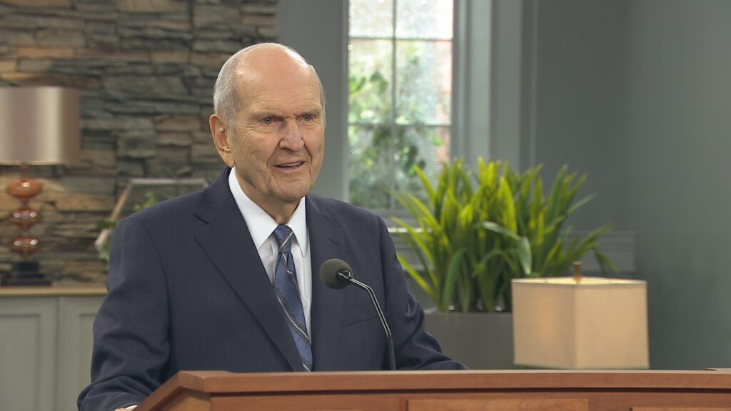 President Russell M. Nelson speaks during a prerecorded message for the Feb. 2, 2020, Venezuela Devotional for Latter-day Saints in the northern South America nation.