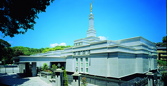 Fukuoka Japan Temple, one of several temples in Japan temporarily closed as a preventive measure in response to concerns about the COVID-19 (coronavirus).