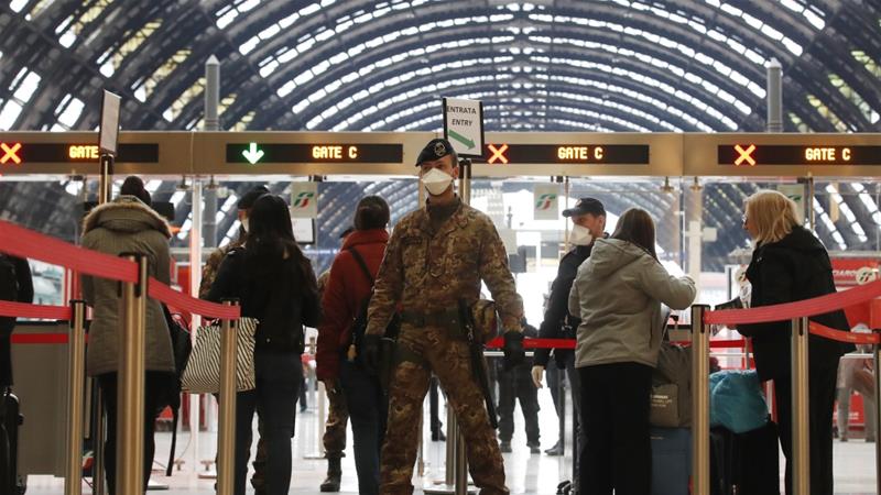 The whole of Italy has been placed under quarantine as the government tries to curb the coronavirus outbreak (Antonio Calanni/AP Photo]