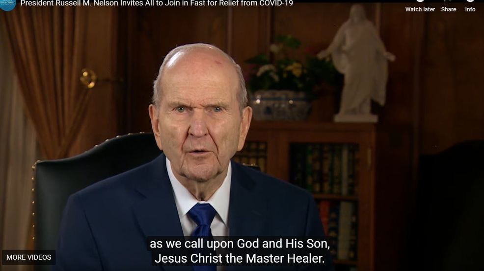 President Russell M. Nelson Invites People Worldwide to Fast on March 29, 2020 for Relief from COVID-19 Pandemic