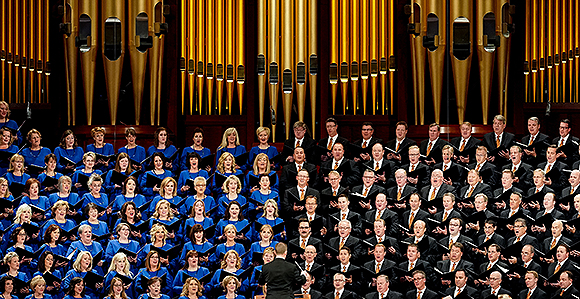 The Tabernacle Choir at Temple Square. Photo by Spenser Heaps, Deseret News.