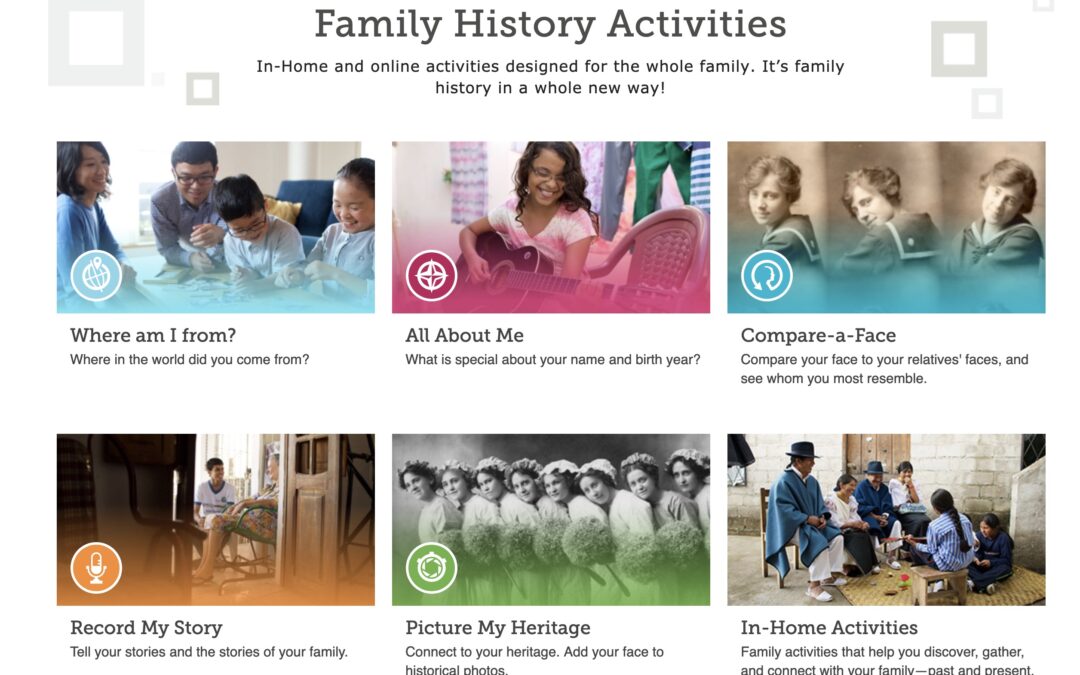 Family History Activities from FamilySearch