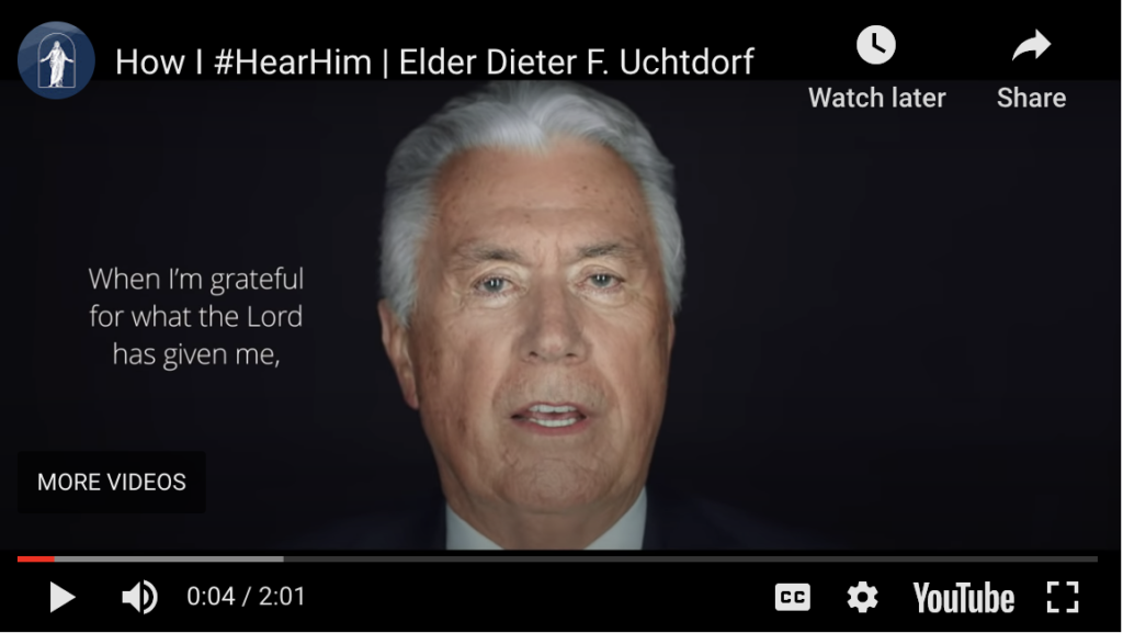 How I #HearHim: Elder Dieter F. Uchtdorf and Elder Gerrit W. Gong