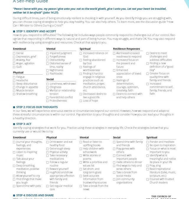 Facing Challenges: A Self-Help Guide From The Church of Jesus Christ of Latter-day Saints