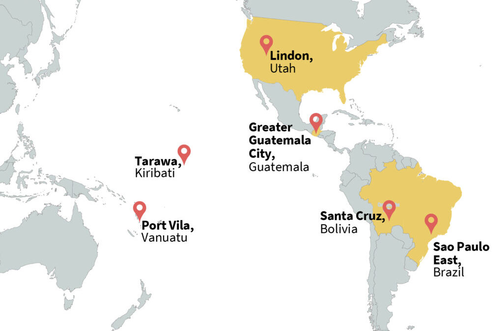 The Six New Latter-day Saints Temples in Kiribati, Vanuatu, Guatemala, Brazil, Bolivia and Utah
