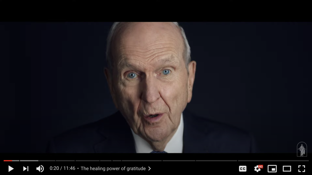 Watch President Russell M. Nelson’s Message on the Healing Power of Gratitude​