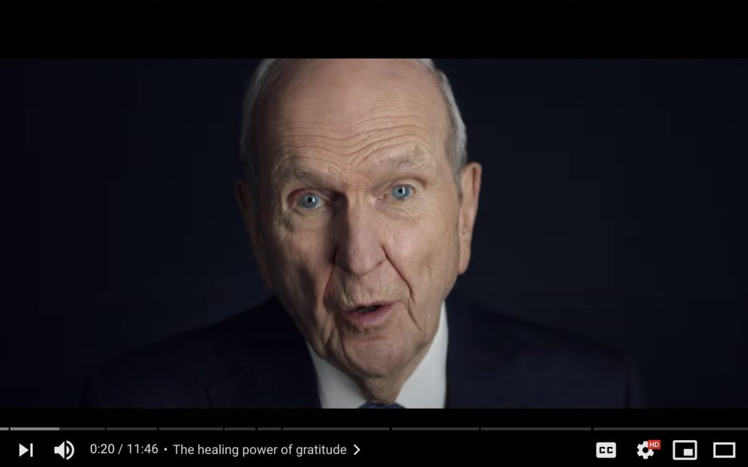 Watch President Russell M. Nelson’s Message on the Healing Power of Gratitude​