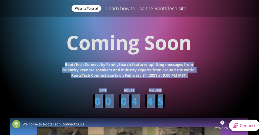 Famili-Search-connect