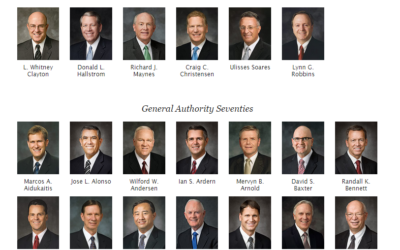 FULL LIST OF AREA SEVENTIES TO BE RELEASED IN THE NEXT GENERAL CONFERENCE (OCTOBER 2021)