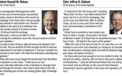 Download a PDF of Talk Summaries from October 2021 General Conference