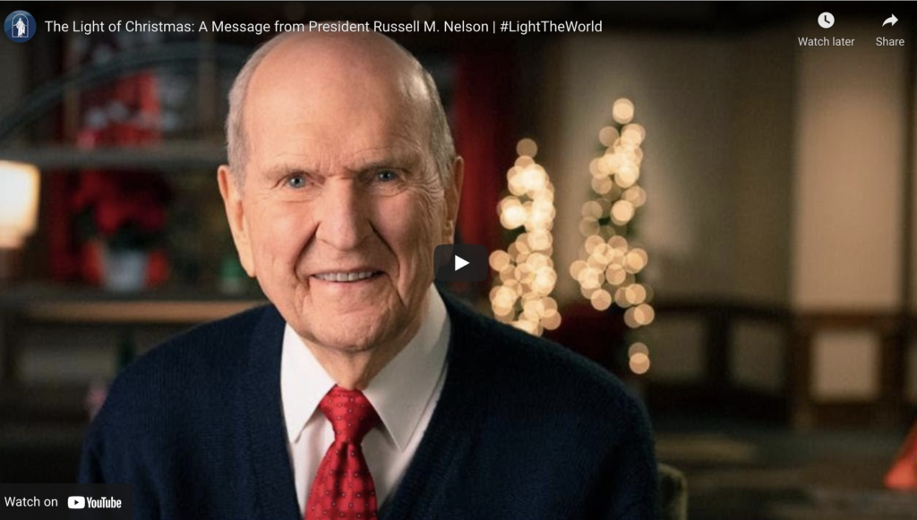 Watch President Nelson’s 2021 Message: The Light of Christmas