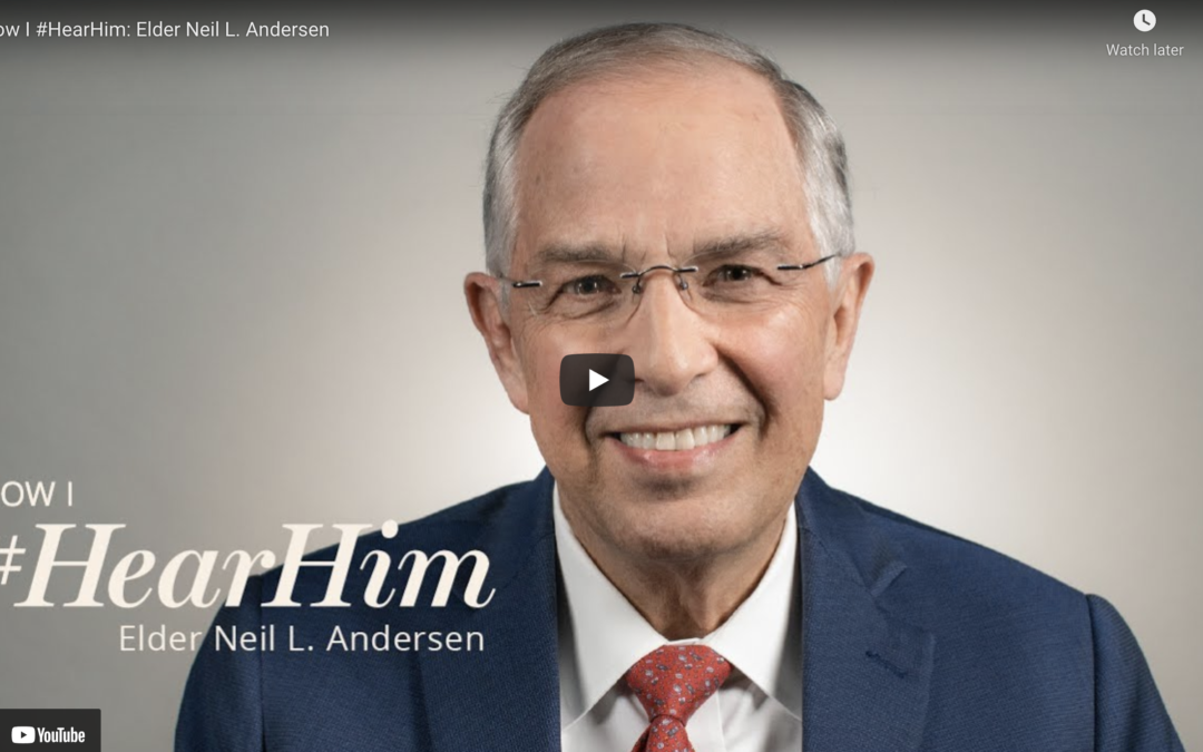 Elder Andersen: Honest, Sincere Prayer Helps Us #HearHim