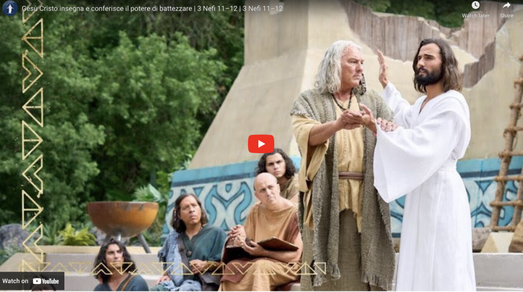 Video del Libro di Mormon: Gesù Cristo Insegna e Conferisce il Potere di Battezzare, 3 Nefi 11–12 
