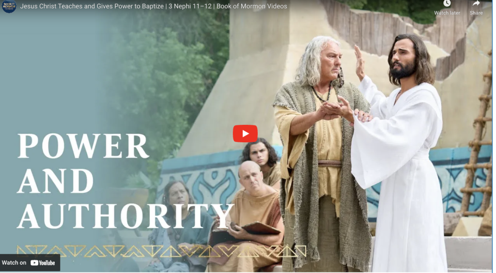 Book of Mormon Videos: Jesus Christ Teaches and Gives Power to Baptize, 3 Nephi 11–12