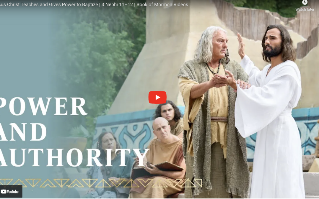 Book of Mormon Videos: Jesus Christ Teaches and Gives Power to Baptize, 3 Nephi 11–12