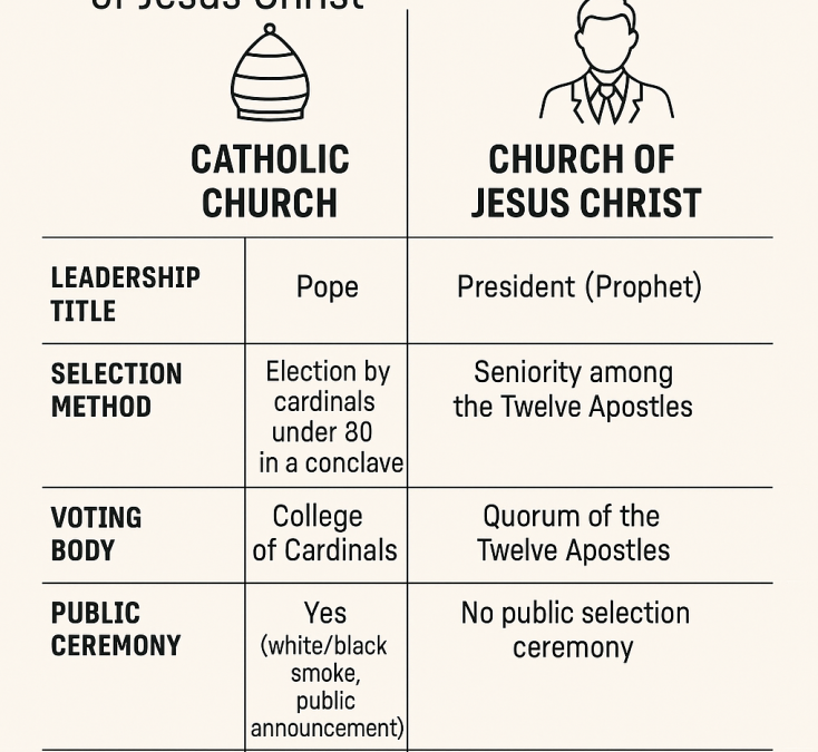 Quem Lidera Depois? Sucessão de Liderança na Igreja Católica e na Igreja de Jesus Cristo dos Santos dos Últimos Dias